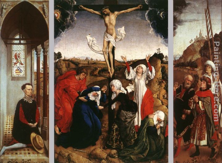 Abegg Triptych painting - Rogier van der Weyden Abegg Triptych art painting